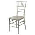 Atlas Commercial Products Resin Chiavari Chair with Premium Steel Frame, Silver RCC3SLV